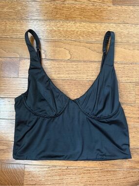 aerie Black Longline Wireless Bralette